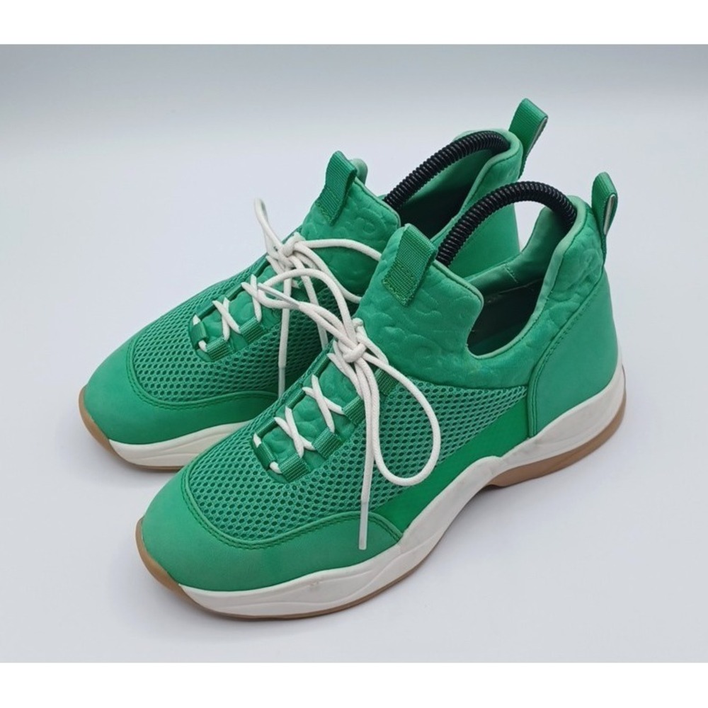 Gianni Bini Women's Rizwell Lace-Up Sneakers‎ Size US 6.5 M Galactic Green